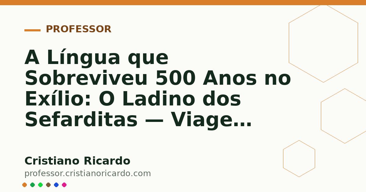 Card OG automático: A Língua que Sobreviveu 500 Anos no Exílio: O Ladino dos Sefarditas — Viagem Linguística (2006)