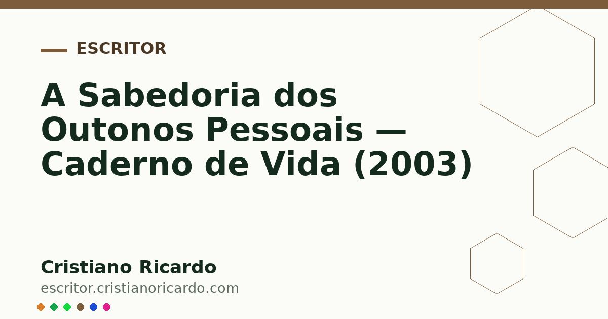 Card OG automático: A Sabedoria dos Outonos Pessoais — Caderno de Vida (2003)