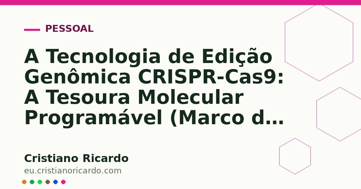 Card OG automático: A Tecnologia de Edição Genômica CRISPR-Cas9: A Tesoura Molecular Programável (Marco da Ciência — Ensaio Histórico 2024)