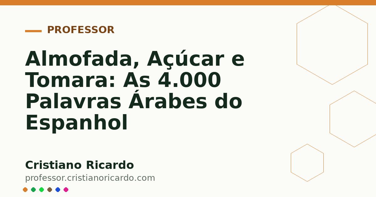 Card OG automático: Almofada, Açúcar e Tomara: As 4.000 Palavras Árabes do Espanhol