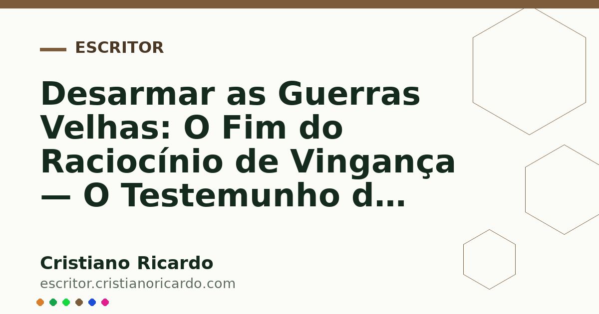 Card OG automático: Desarmar as Guerras Velhas: O Fim do Raciocínio de Vingança — O Testemunho do Tempo (2009)