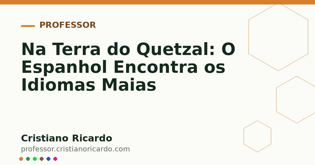 Card OG automático: Na Terra do Quetzal: O Espanhol Encontra os Idiomas Maias