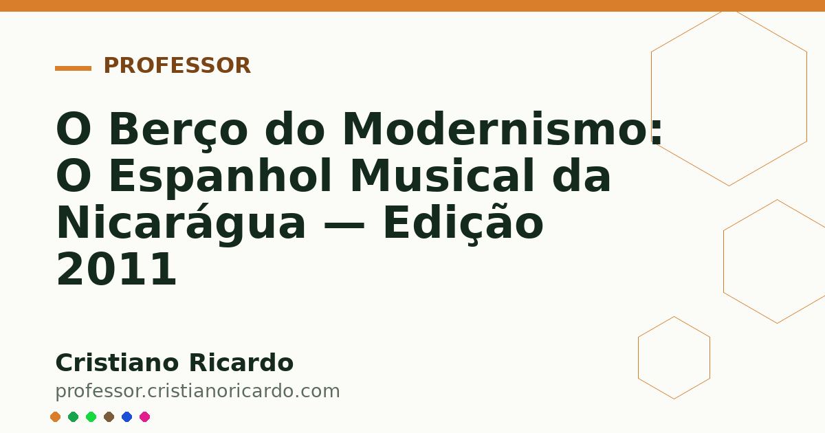 Card OG automático: O Berço do Modernismo: O Espanhol Musical da Nicarágua — Edição 2011