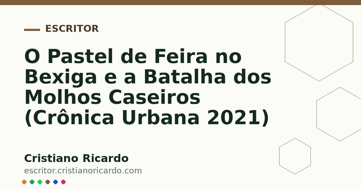 Card OG automático: O Pastel de Feira no Bexiga e a Batalha dos Molhos Caseiros (Crônica Urbana 2021)