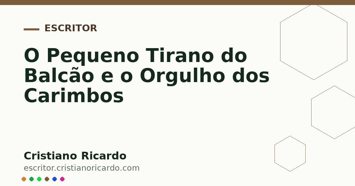Card OG automático: O Pequeno Tirano do Balcão e o Orgulho dos Carimbos