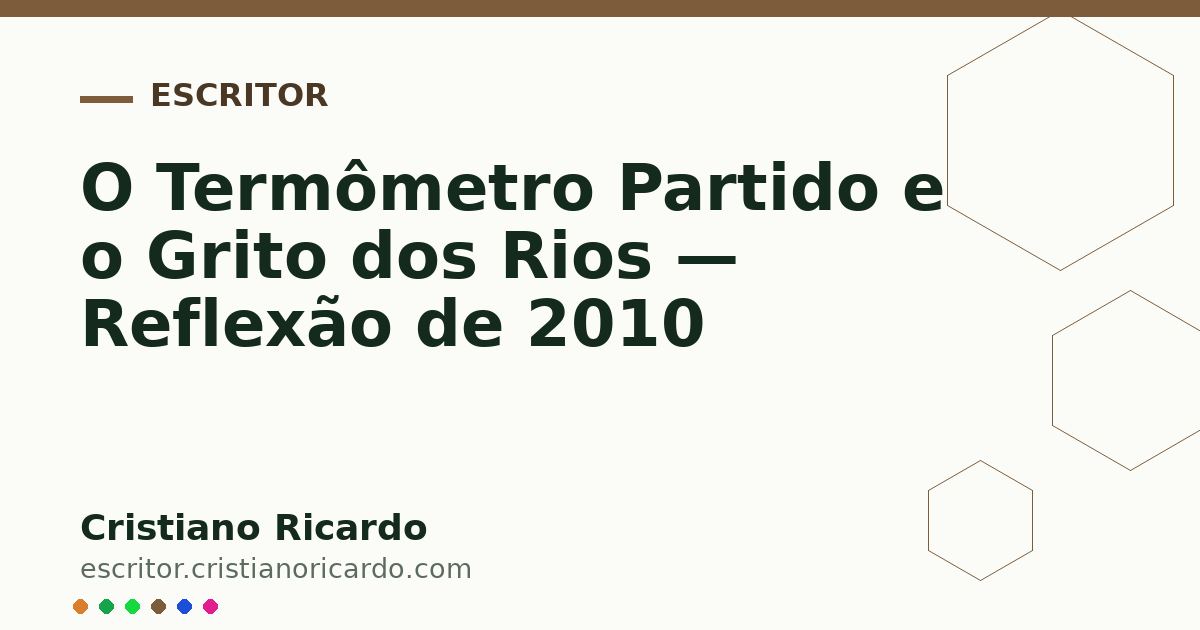 Card OG automático: O Termômetro Partido e o Grito dos Rios — Reflexão de 2010
