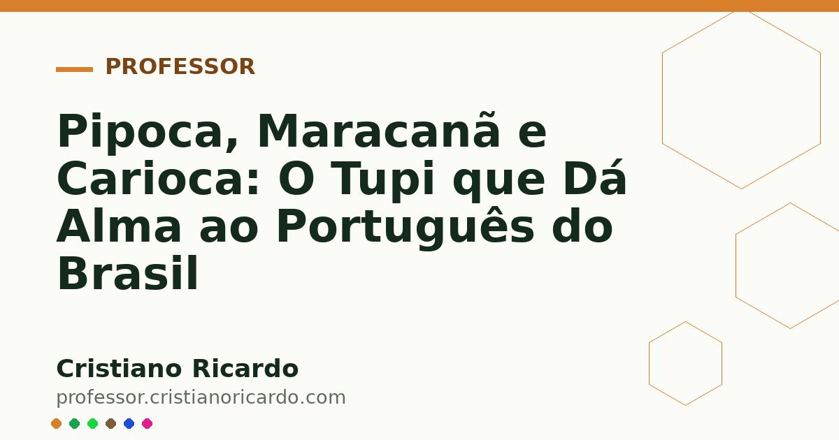Card OG automático: Pipoca, Maracanã e Carioca: O Tupi que Dá Alma ao Português do Brasil