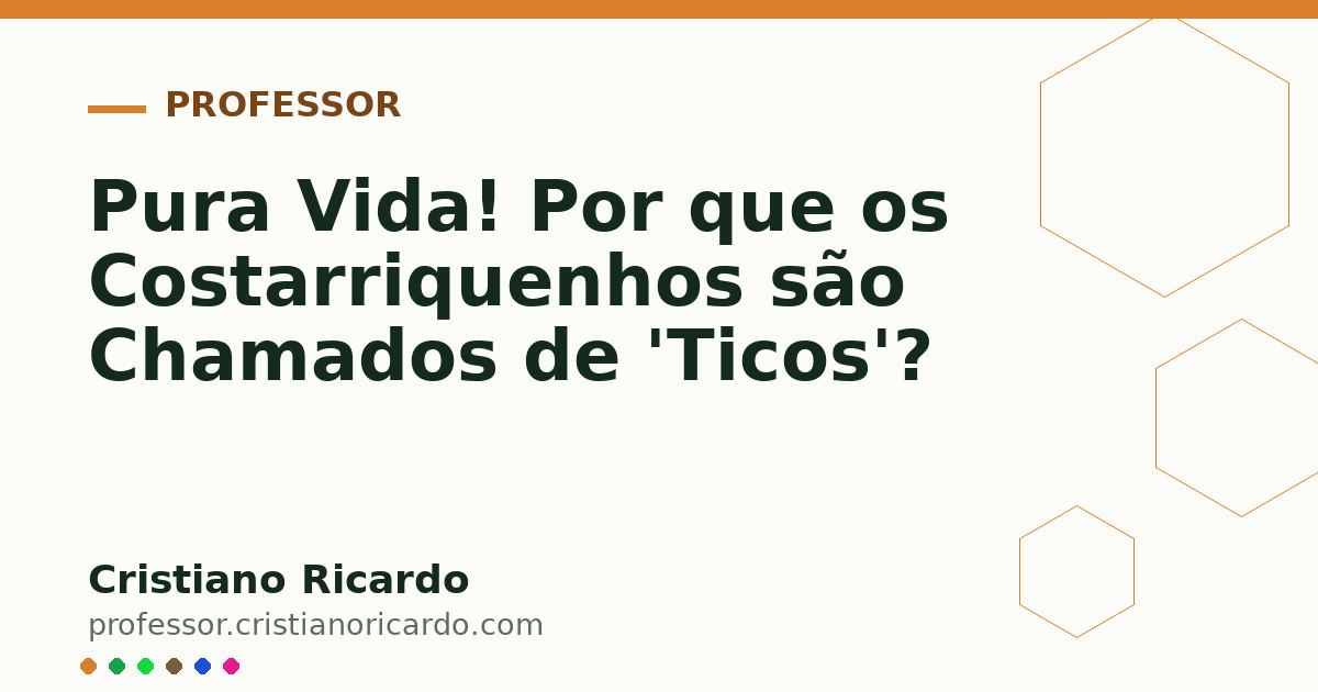 Card OG automático: Pura Vida! Por que os Costarriquenhos são Chamados de 'Ticos'?